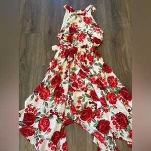 Premier Amour Red and White Dress